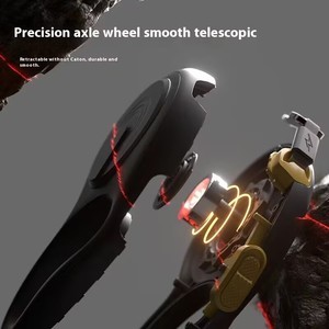 Elepet cane nero che cammina guinzaglio automatico con serratura e Semi Eco Friendly senza groviglio 3 m5m nastro forte medio freno con una mano - Product Image 5