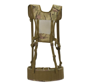 DFH814 Combat Training Camouflage Multicam CP Desert Tan Sports Green <b>Black</b> Tactical Vest Molle Waist Belts with H <b>Harness</b> - Product Image 2
