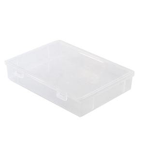 Caja de almacenamiento de documentos transparente, rectangular, con tapa, tipo vertical, tamaño pequeño, mediano y grande, para papeles, certificados, organizadores - Product Image 5