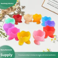 Support de séchage portable en silicone ventilé en forme de fleur pour houppettes et éponges de maquillage lavables