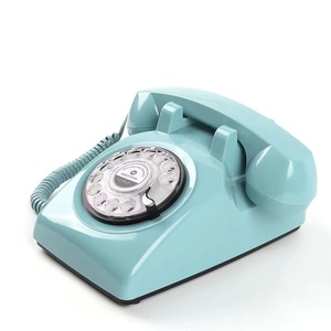 <span class=keywords><strong>Téléphone</strong></span> à cadran rotatif <span class=keywords><strong>de</strong></span> style rétro classique avec <span class=keywords><strong>sonnerie</strong></span> électronique - Product Image 4