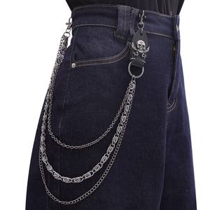 Cintura Vintage Estilo Punk-Couro Metal Calça Jeans Cruz Acessórios, Unisex Hip Hop Moda Cinto Cadeia - Product Image 6