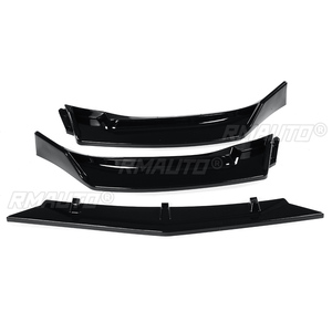 ชุดแต่งกันชนหน้ารถยนต์ คาร์บอนไฟเบอร์ลุค/สีดำ 3 ชิ้น สำหรับ Mazda 3 Axela ปี 2014-2018 - Product Image 2