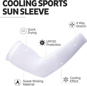 Mangas de Protección Solar UV para Hombre y Mujer - Cubre Tatuajes - Mangas Refrigerantes UPF 50 para Golf, Ciclismo - Product Image 4