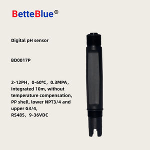 डिजिटल <span class=keywords><strong>ph</strong></span> मीटर 2-12ph रेंज 0-60 कम npt3/4 ऊपरी g3/4 rs485 9-36vdc om अनुकूलन योग्य प्लास्टिक - Product Image 2