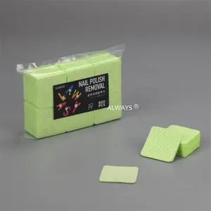 Gaufrage environnemental sûr, outil d'art d'ongle en PP fondu-soufflé carré, tampons de coton cosmétiques, lingettes de gel pour ongles