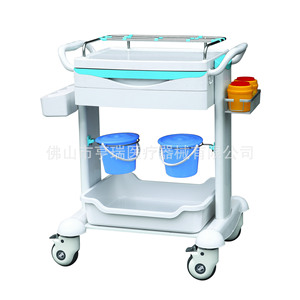 Chariot de soins Henry en ABS, chariot mobile avec tiroirs et poubelle pour usage hospitalier - Product Image 5