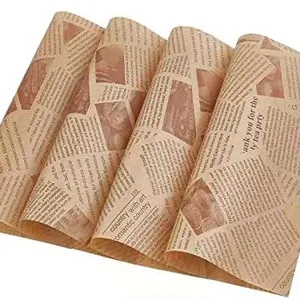 Qianheng กระดาษขี้ผึ้งห่ออาหาร,กระดาษห่ออาหารเกรดดีพิมพ์เองได้กระดาษไขม้วนกระดาษไขหนังสือพิมพ์