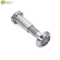 Viseur de porte en acier inoxydable à grand angle de sécurité élevée, 200 degrés, protection de la vie privée, entrée de maison, appartement, hôtel
