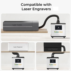 <span class=keywords><strong>Extracteur</strong></span> <span class=keywords><strong>de</strong></span> <span class=keywords><strong>fumée</strong></span> pour découpeuse laser CO2 portable industrielle pour graveur laser Xtool, découpe laser avec filtre à charbon actif HEPA - Product Image 2