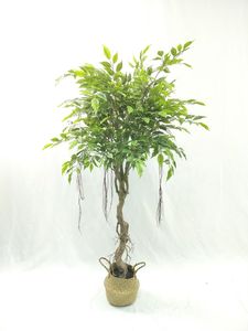 ต้นไม้ปลอมจำลองใบเล็กยาว130ซม. ทำจากพลาสติกและลวดเหล็ก - Product Image 6