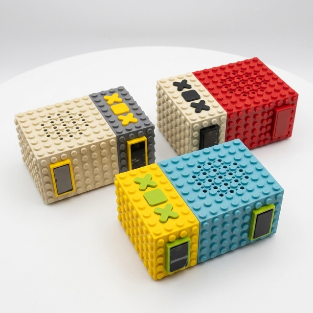 LEGO-style 5.0 Bluetooth mini Speaker Built-in Microphone High-quality Sound Mini-sized Playful Creative Decorative Piece Gift