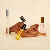 Mini bouteilles rondes en verre de haute qualité 2ml 3ml 5ml 10ml atomiseur d'échantillon de parfum en spray transparent
