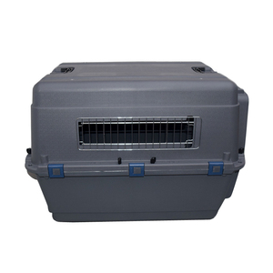 Coffre-fort Double porte conception <span class=keywords><strong>cage</strong></span> pour animaux de compagnie chat chien étui de <span class=keywords><strong>transport</strong></span> Super grand espace boîte de <span class=keywords><strong>Transport</strong></span> aérien pour animaux de compagnie avec roues - Product Image 5