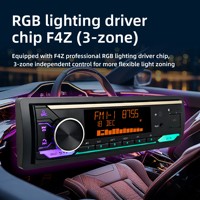 Estéreo para Auto Universal 1 Din con Reproductor MP3, Bluetooth 6.0, Crossover de 3 Vías, Ajuste de Fase de Retraso y RDS
