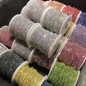 Chaînes de strass en cristal à poser, garnitures à coudre pour vêtements, bijoux, décoration et accessoires DIY - Product Image 2