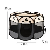 Parc pour animaux pliable à 8 panneaux en tissu Oxford 600D avec maille respirante, tente d'exercice portable pour chiens et chats, clôture intérieure/extérieure avec porte zippée