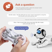 Juegos educativos para jugar perro robot inteligente control remoto inteligente truco robot perro juguetes niños