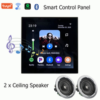 Amplificateur musical intelligent Android 4 pouces, panneau de commande central Tuya pour la maison, écran tactile intelligent WiFi, F4 + 2 haut-parleurs