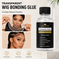 Colle adhésive transparente pour perruques à marque privée, séchage rapide, résistante à la transpiration, formule fixation extrême, service OEM, ligne de cheveux invisible