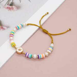 สร้อยข้อมือลูกปัดทำมือลายคลาสสิกไข่มุกไข่มุกธรรมชาติสีอ่อนตะวันออกกลางเอเชีย - Product Image 6