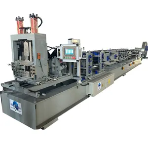 Fully automatic Auto CZ Section Interchangeable Roll Forming Purlin Cold Making Machine for C/Z 100-300Mm