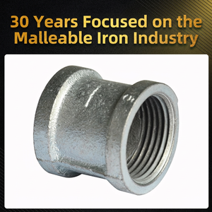 Accesorios de Tubería de Hierro Maleable Galvanizado en Frío: Codo Hexagonal, Conexión en T, Acoplamiento, Boquilla y Tapón para Fontanería de Agua - Product Image 3