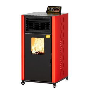 Foyer mural autoportant de style moderne Four à biogranulés d'intérieur à flamme véritable Commercial intelligent pour hôtels et villas Construit en acier - Product Image 2