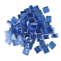 Cubes de verre pour foyer 1 pouce, Azuria Blue, réfléchissants, modernes, résistants aux hautes températures, pour cuisine et salon