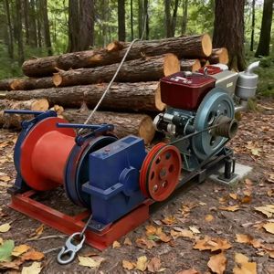 <span class=keywords><strong>Cabrestante</strong></span> <span class=keywords><strong>forestal</strong></span> diésel portátil doble con motor diésel y accionamiento directo por eje para elevación de troncos - Product Image 6