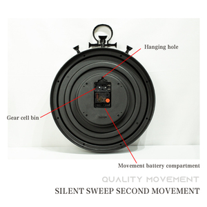 Originale ingranaggio mobile grande <span class=keywords><strong>orologio</strong></span> da <span class=keywords><strong>parete</strong></span> retrò industriale <span class=keywords><strong>orologio</strong></span> da taschino Steampunk rustico colonico arredamento per soggiorno, ufficio - Product Image 5