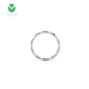 Personalizzato 9K 10K 14K 18K 20K 22K oro bianco Lab Grown Diamond anello di fidanzamento matrimonio CVD vero anello di diamanti sintetici gioielli - Product Image 3