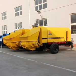 JIUHE Bomba de Concreto Montada en Remolque Más Vendida, Bomba de Concreto para Construcción de Edificios, Bomba de Concreto para Remolque - Product Image 1