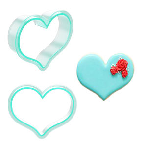 Ensemble de découpoirs à biscuits en plastique pour événements, moules à fondant en forme de cœur, bouteille de champagne, <span class=keywords><strong>biberon</strong></span> et sucette pour mariage, remise de diplôme, fête prénatale - Product Image 1