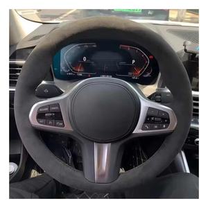 إكسسوارات سيارات BMW <span class=keywords><strong>M</strong></span> Sport غطاء عجلة قيادة من الجلد المدبوغ الأسود لطرازات G30 G31 G32 G20 G21 G14 G15 G16 - Product Image 1