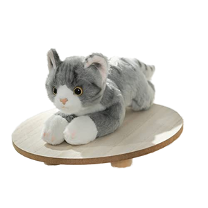 ตุ๊กตาแมวขนนุ่มเหมือนจริง ปี 2024 ตุ๊กตาแมวขนยาวนุ่มพิเศษ ไส้ใยฝ้าย PP นุ่มสบาย ใช้เป็นหมอนกอดได้ ตุ๊กตาแมวตัวใหญ่ - Product Image 5