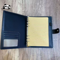 Couverture de carnet en cuir véritable A5 A6 avec impression personnalisée, reliure à anneaux, couverture de carnet en cuir véritable