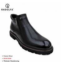 Bottes à lacets latéraux en cuir de veau pour homme, chaussures à enfiler légères à semelle en mousse, style décontracté chic, pour affaires et tenues habillées, vente au détail