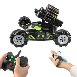 LK Toys Nouveauté Voiture Télécommandée Tout-Terrain Cascadeuse Type Char pour Enfants, Camion RC avec Fonction de Tir et Balles Souples - Product Image 1