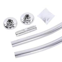 Tringles de Douche Courbées en Alliage d'Aluminium de Haute Qualité, Antirouille, Réglables pour Baignoire