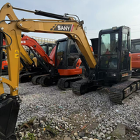Mini-excavatrice sur chenilles SY50U de 5 tonnes de grande qualité chinoise, prix d'usine, en stock, vente d'excavatrices d'occasion à prix réduit