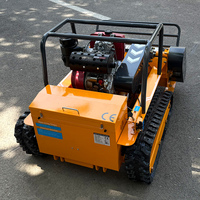 Tondeuse à bobine télécommandée avec 800/1000/1200mm Robot Chopper Débroussailleuse DIY Grade Essence/Diesel Moteur sans fil pour les propriétaires d'animaux domestiques