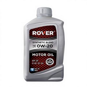 Lubricante Automotriz Antidesgaste de Mezcla Sintética ROVER SAE 0W-20, Aceite de Motor, Paquete de 6, 1 Cuarto de Galón - Product Image 1
