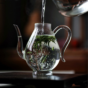 Glass Teapot Song Dynasty Style Heat Resistant Single Person Green <b>Tea</b> <b>Set</b> - Product Image 3