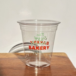 Mẫu miễn phí nhựa dùng một lần Pet ly có nắp đậy PLA ống hút cho in logo cho trà sữa cà phê đá - Product Image 5