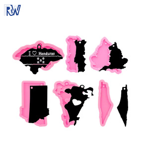 USA 50 State Map <strong>Resin</strong> Silicone Keychain <strong>Mould</strong>, Crafts with Epoxy Art Diy DIY Handmade Charms Mold, Mold Chocolate - Product Image 1