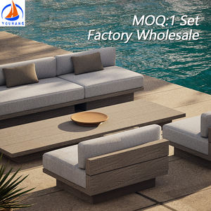 Sofá de Exterior Blanco, Muebles de Jardín de Teca de Sri Lanka, Juego de Comedor de Exterior Negro para Patio, Chimenea, Balcón, Estilo Estambul, Turquía - Product Image 2