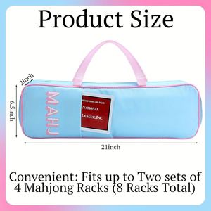 Bolsa de Almacenamiento para Mahjong Personalizada, Bolsa de Viaje de Gran Capacidad, Bolsa de Maquillaje con Cierre de Poliéster, Bolsa de Cosméticos Portátil para Mujer - Product Image 4