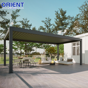Kits de pergola en aluminium bioclimatique, pergola en aluminium motorisée à lames orientables pour l'extérieur - Product Image 1