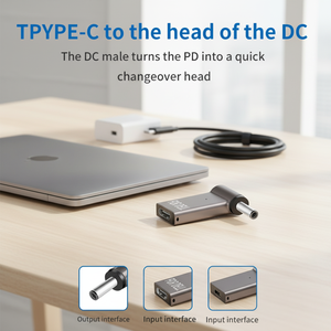 <span class=keywords><strong>Adaptateur</strong></span> d'alimentation universel USB Type <span class=keywords><strong>C</strong></span> vers prise cc pour ordinateur portable 100w <span class=keywords><strong>Adaptateur</strong></span> de charge rapide Pd Type <span class=keywords><strong>c</strong></span> vers <span class=keywords><strong>Jack</strong></span> - Product Image 1